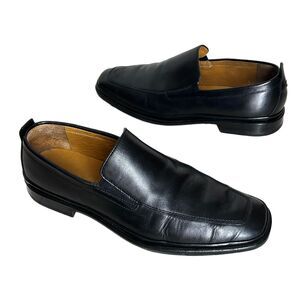 Cole Haan Shoes Mens 8 Black Leather Loafers Square Toe Bicycle